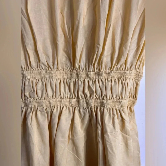 BNWT WAYF Yellow Cotton Mini Dress in Yellow Size XS - Picture 12 of 15